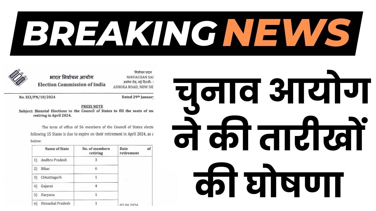 Rajya Sabha Elections: चुनाव आयोग ने की तारीखों की घोषणा,देखिए कहां और कब है चुनाव