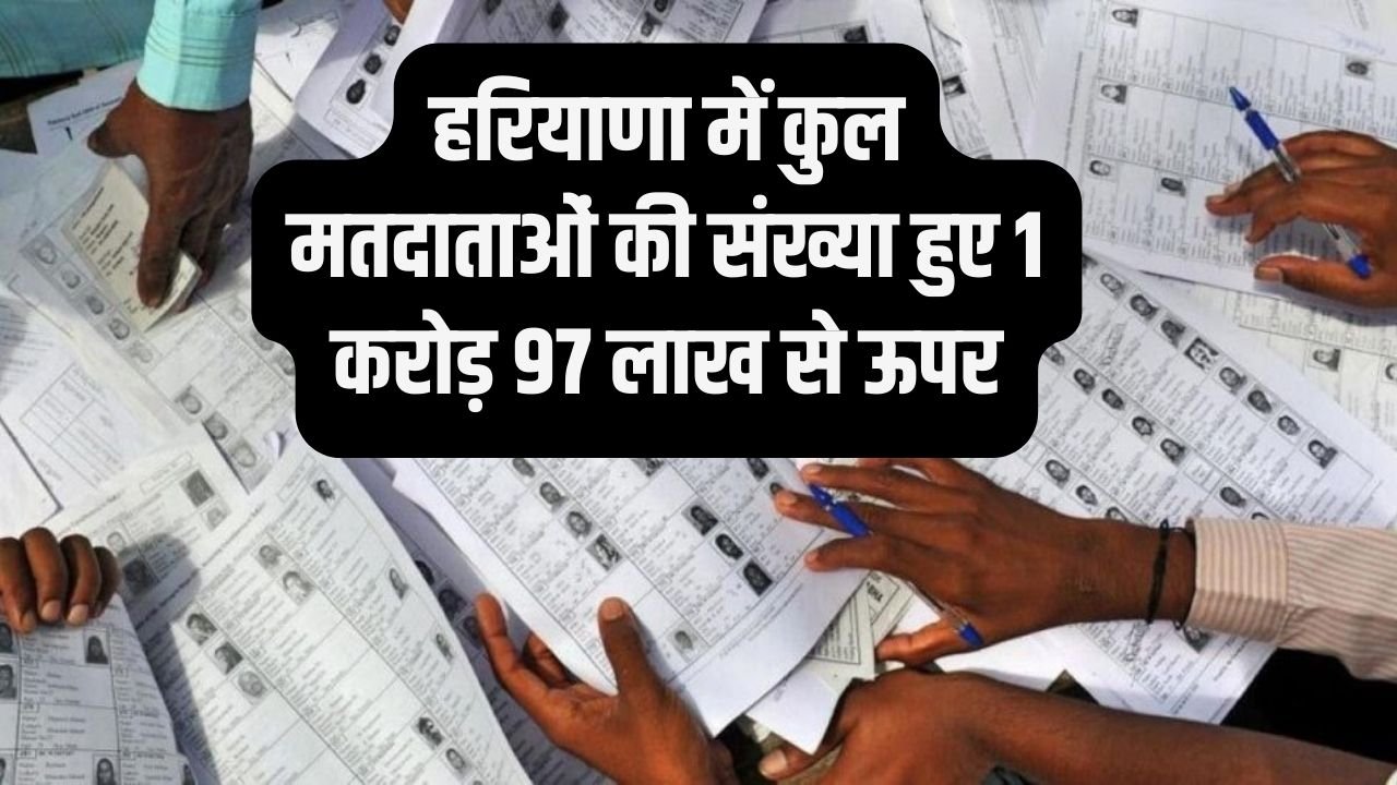 Haryana Voters: हरियाणा में कुल मतदाताओं की संख्या हुए 1 करोड़ 97 लाख से ऊपर, जानिए पुरूष और महिला वोटरों की संख्या